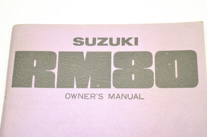 OEM Suzuki Owner's Manual Suzuki RM80 1977. NOS