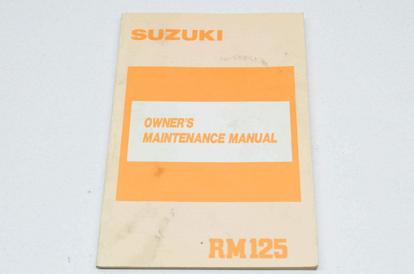 OEM 1989 Suzuki Owner's Maintenance Manual RM125 Suzuki RM125