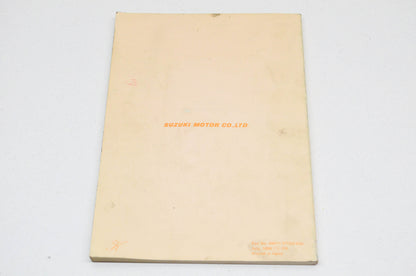 OEM 1989 Suzuki Owner's Maintenance Manual RM125 Suzuki RM125