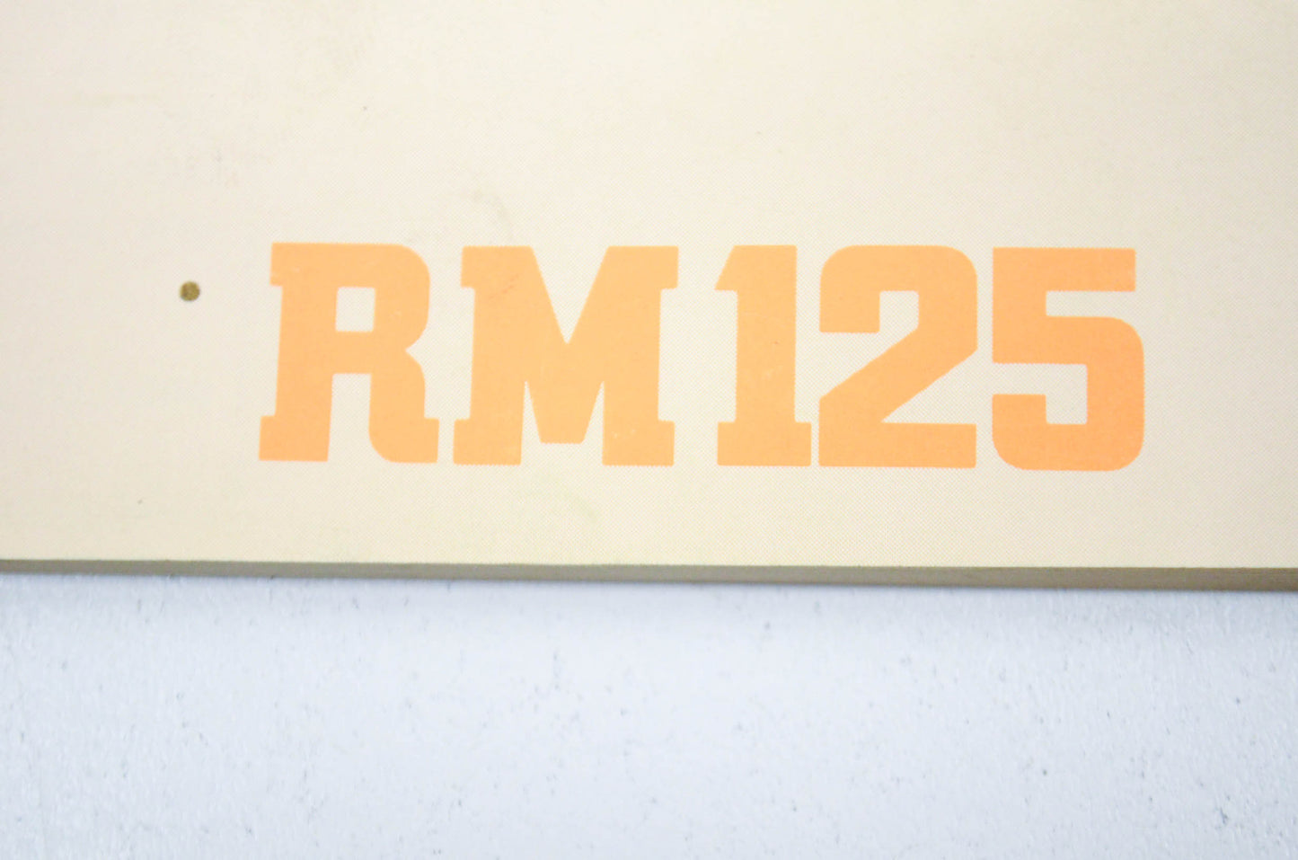 OEM 1989 Suzuki Owner's Maintenance Manual RM125 Suzuki RM125