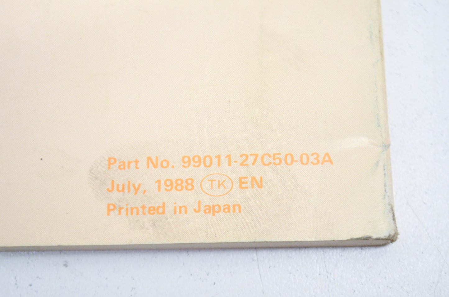 OEM 1989 Suzuki Owner's Maintenance Manual RM125 Suzuki RM125