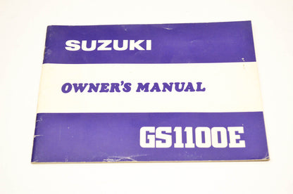 OEM Suzuki Owner's Manual GS1100E Suzuki GS1100E. NOS