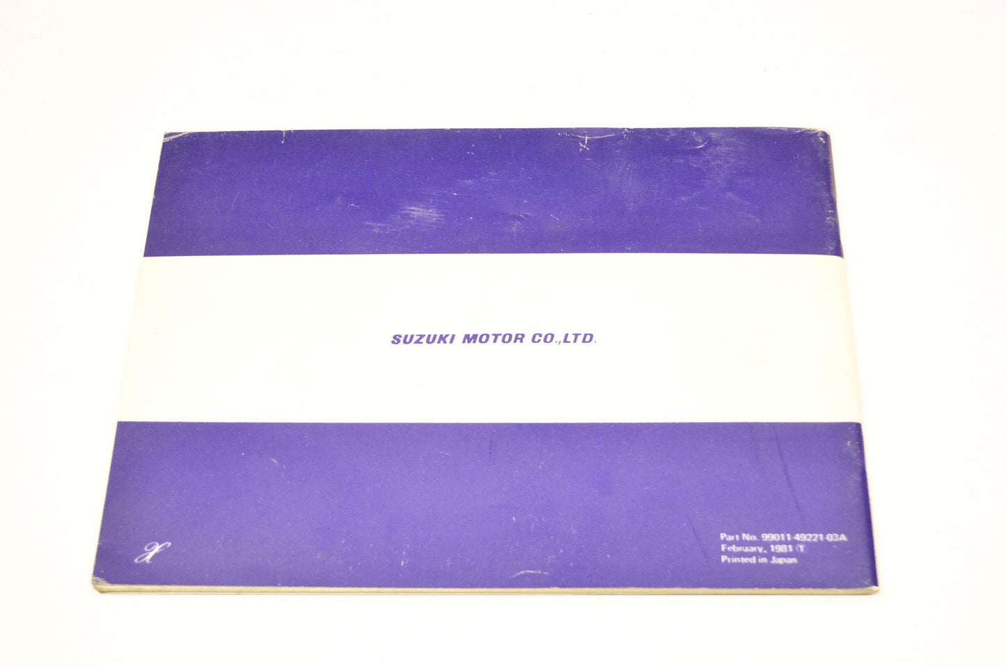 OEM Suzuki Owner's Manual GS1100E Suzuki GS1100E. NOS