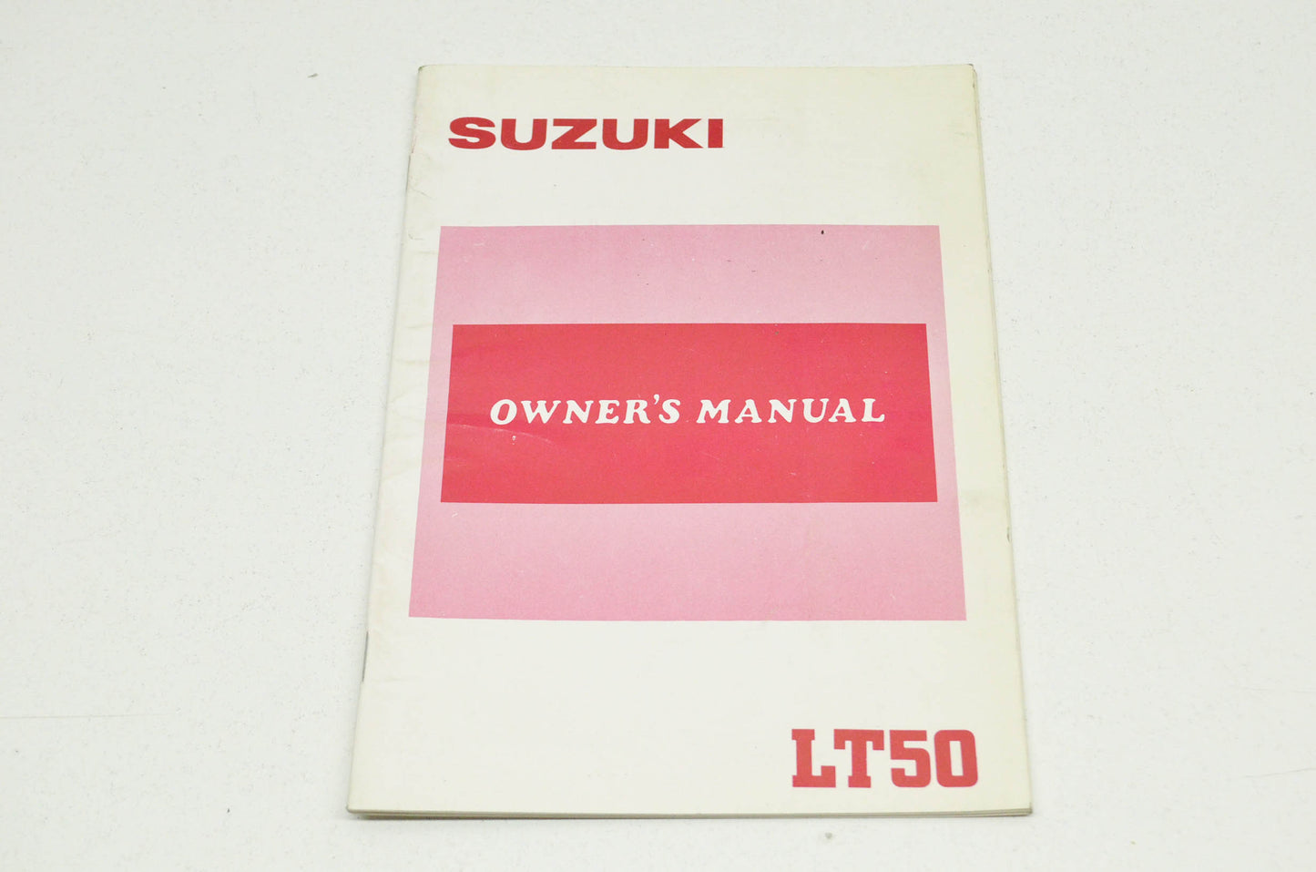 OEM Suzuki Owner's Manual LT50 Suzuki LT50. NOS