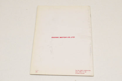 OEM Suzuki Owner's Manual LT50 Suzuki LT50. NOS