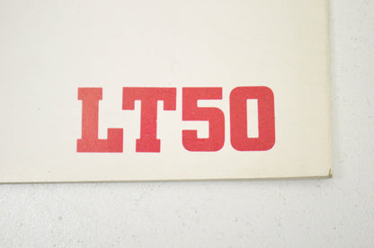 OEM Suzuki Owner's Manual LT50 Suzuki LT50. NOS
