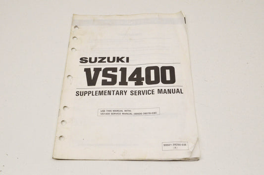OEM Suzuki 99501-39250-03E Supplementary Service Manual VS1400 VS1400