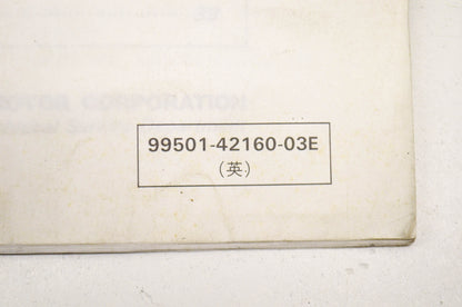 OEM Suzuki 99501-42160-03E Supplementary Service Manual DR250/SE. DR250/ DR250SE