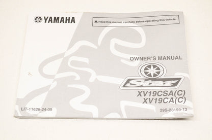 OEM Yamaha LIT-11626-24-09 XV19CA/CSA(C) Owner's Manual NOS