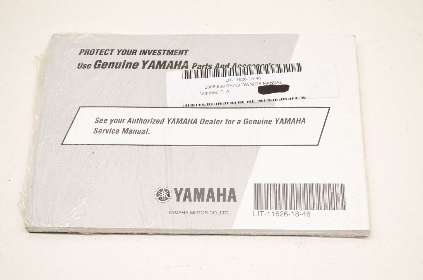 New OEM Yamaha Owner's Manual Rhino 660 YXR660FAT Yamaha Rhino 660 YXR660FAT. NO