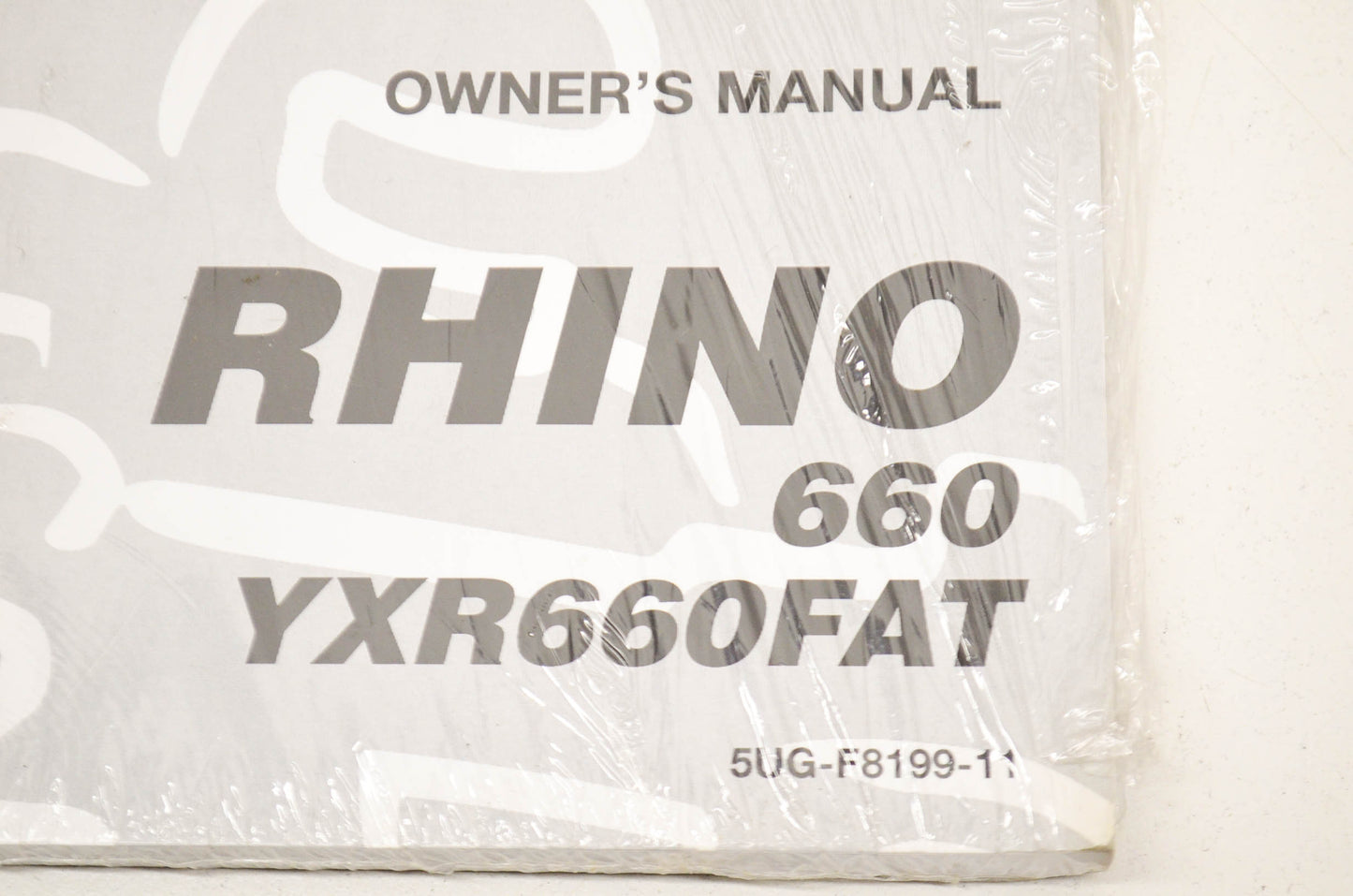 New OEM Yamaha Owner's Manual Rhino 660 YXR660FAT Yamaha Rhino 660 YXR660FAT. NO