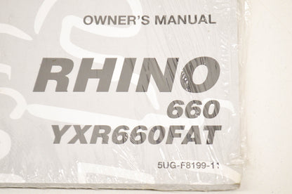 New OEM Yamaha Owner's Manual Rhino 660 YXR660FAT Yamaha Rhino 660 YXR660FAT. NO