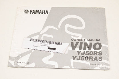 OEM Yamaha LIT-11626-17-29 YJ50RS/RAS Owner's Manual NOS
