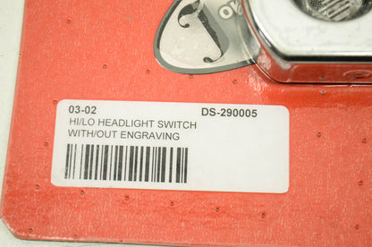 New Joker Machine Hi/Lo Headlight Switch Without Engraving NOS