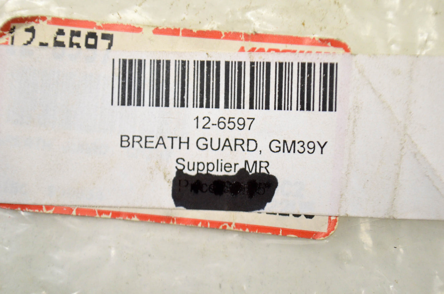 Gmax 12-6597, GM39Y Breath Guard NOS