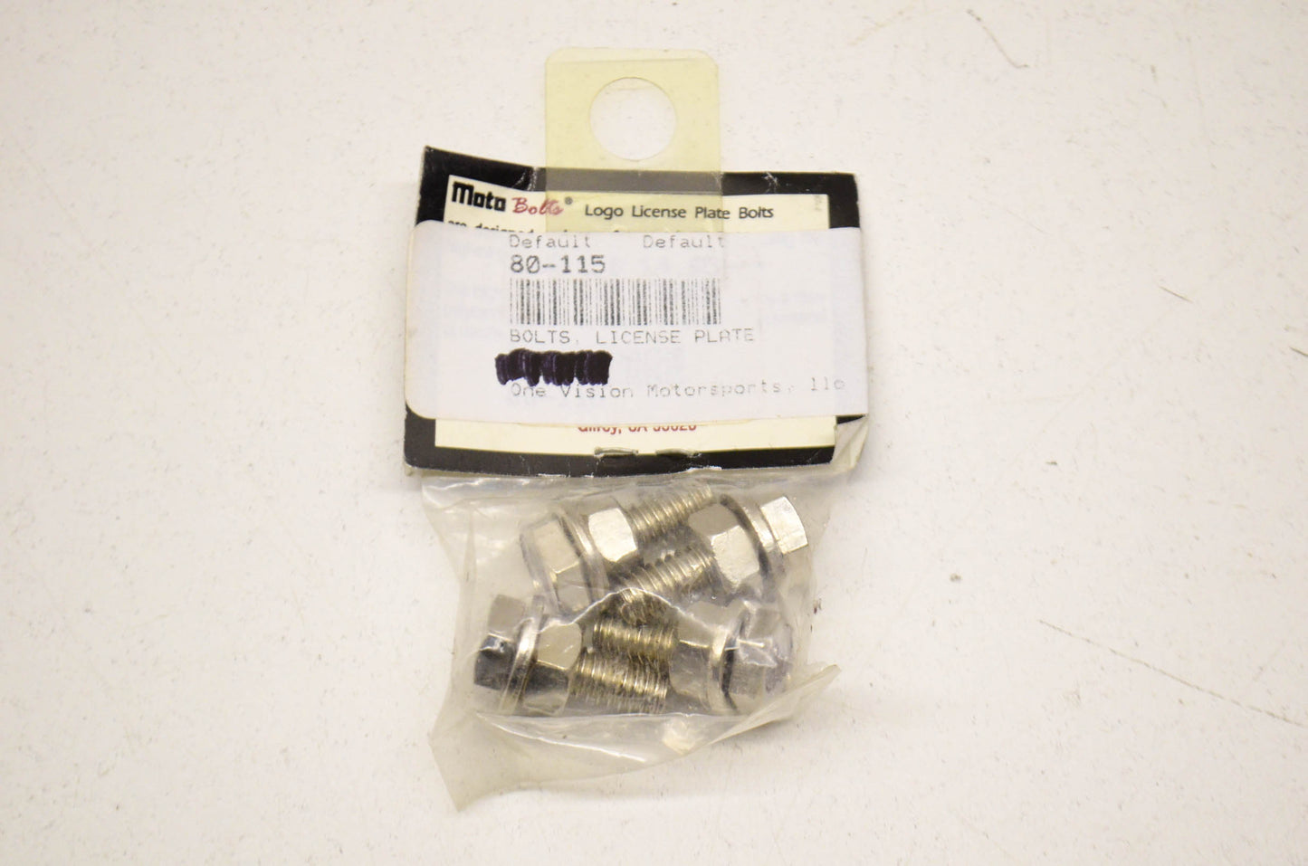 New Indian Motorcycles License Plate Bolt Kit NOS