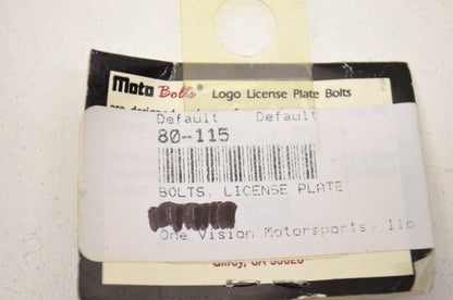 New Indian Motorcycles License Plate Bolt Kit NOS