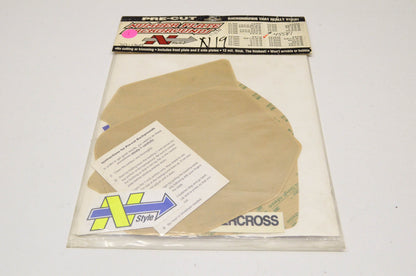 N-Style N01-130 Pre-Cut Number Plate Background Clear YZ80 Yamaha YZ80. NOS