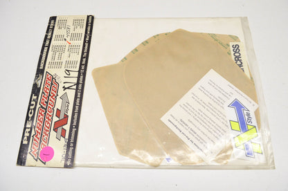 N-Style N01-130 Pre-Cut Number Plate Background Clear YZ80 Yamaha YZ80. NOS