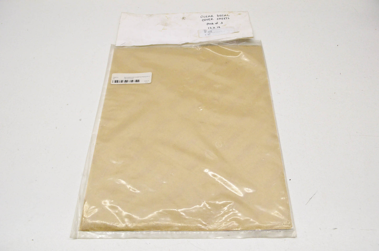 Background Sheets 12'x14' Clear Qty 3 NOS