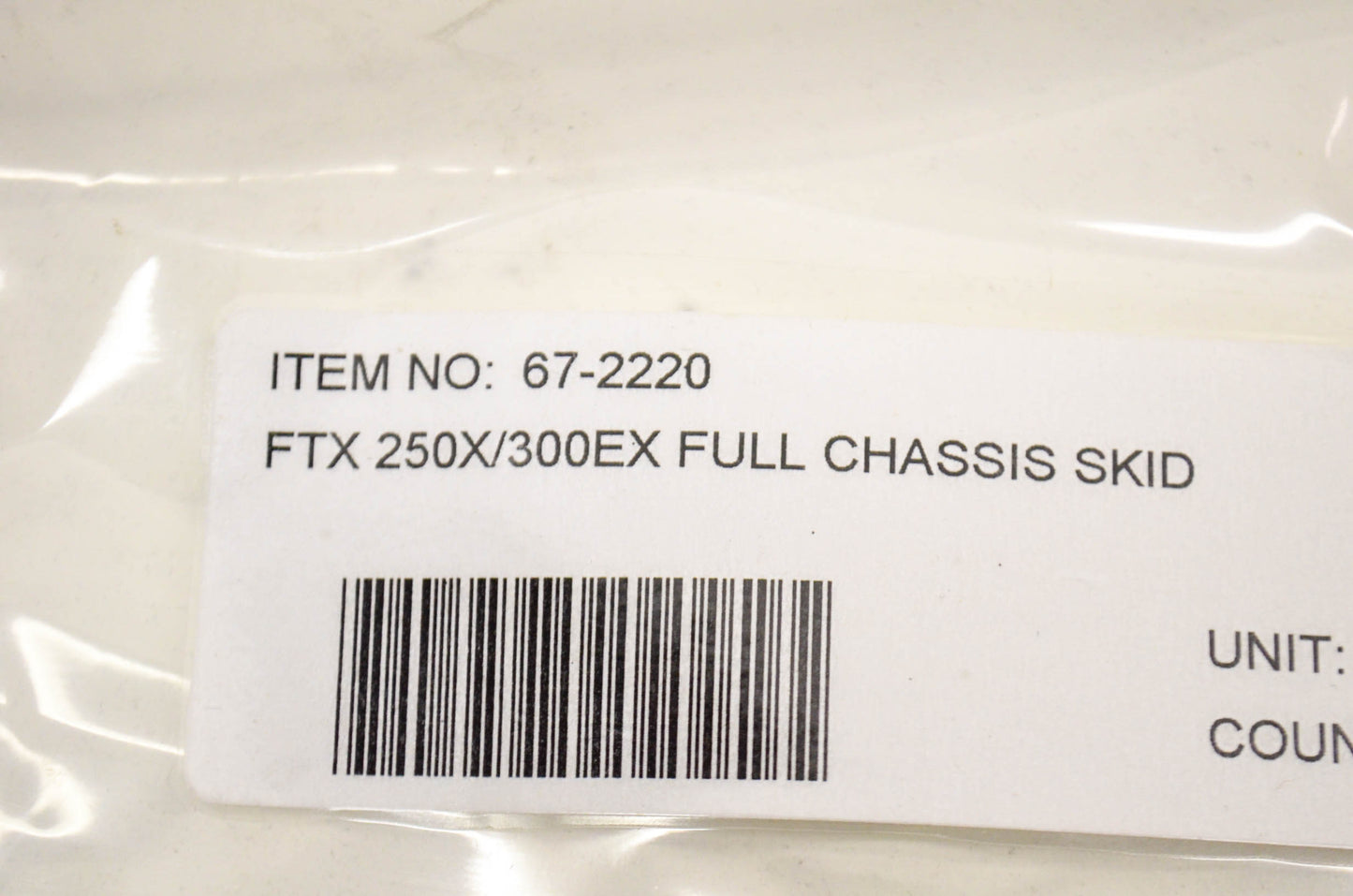 Full Chassis Skid Plate Baja Series Honda TRX250X/300EX. NOS