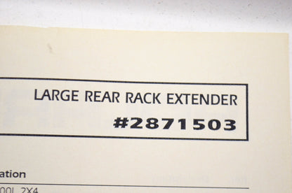 Large Rear Rack Extension NOS