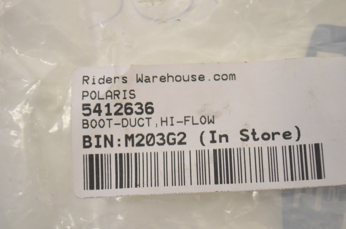 OEM Polaris 5412636 Hi-Flow Duct Boot NOS