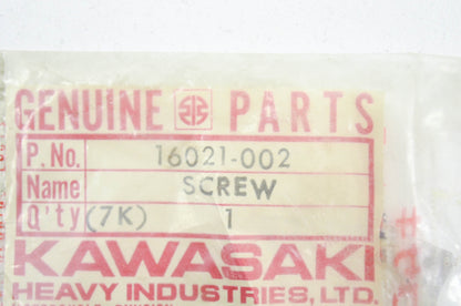 New OEM Kawasaki 16021-002 Throttle Stop Screw NOS
