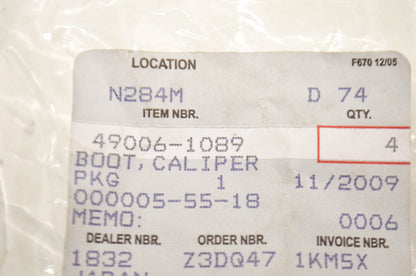 OEM Kawasaki 49006-1089 Caliper Boot NOS