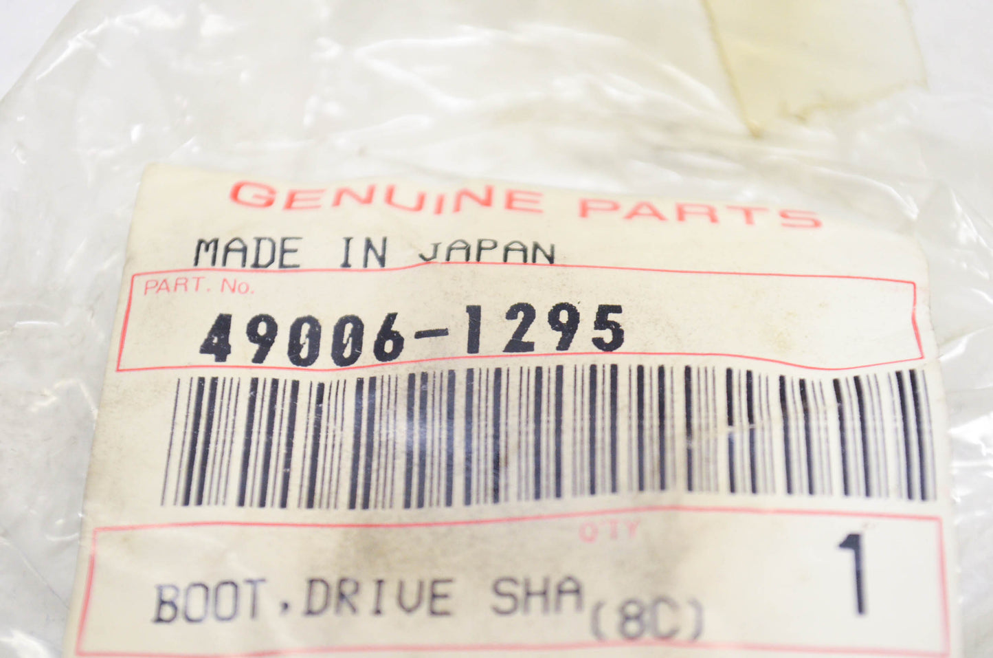 OEM Kawasaki 49006-1295 Drive Shaft Boot NOS
