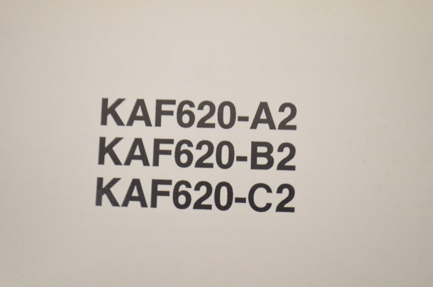OEM Kawasaki 99920-1758-01 Owner's Manual KAF620A6