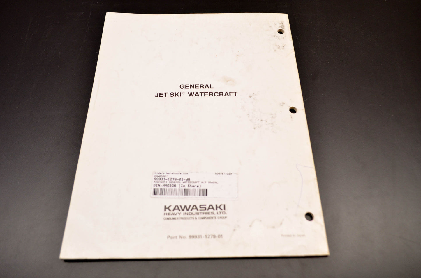 OEM Kawasaki 99931-1279-01 Assembly & Preparation Manual General J/S W/C