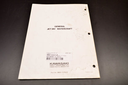 OEM Kawasaki 99931-1279-01 Assembly & Preparation Manual General J/S W/C