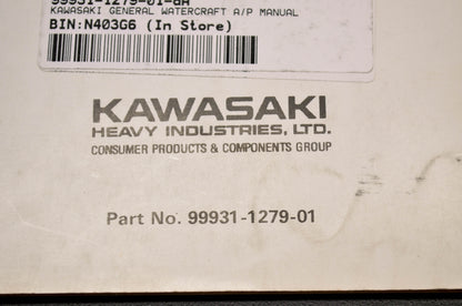 OEM Kawasaki 99931-1279-01 Assembly & Preparation Manual General J/S W/C