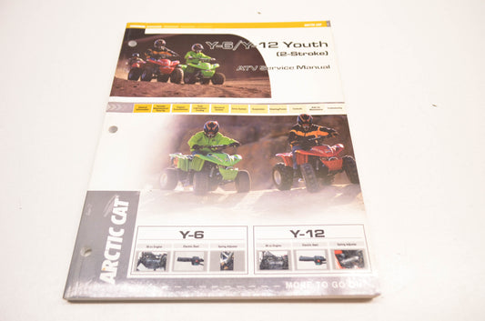 OEM Arctic Cat 2257-246 Y-6/Y-12 Youth 2-Stroke ATV Service Manual NOS