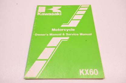 OEM Kawasaki 99920-1329-01 Owner's & Service Manual KX60B3