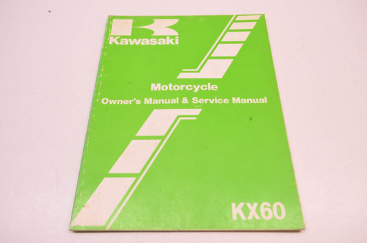 OEM Kawasaki 99920-1329-01 Owner's & Service Manual KX60B3