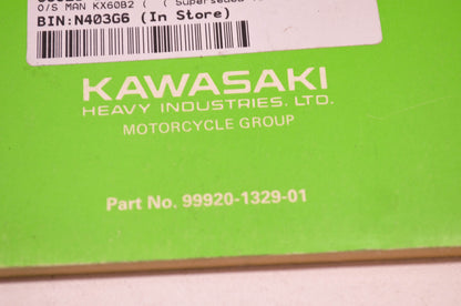 OEM Kawasaki 99920-1329-01 Owner's & Service Manual KX60B3
