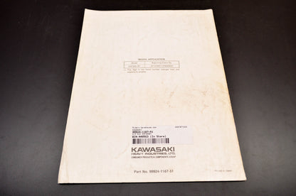 OEM Kawasaki 99924-1167-51 Service Manual Supplement KAF300B1
