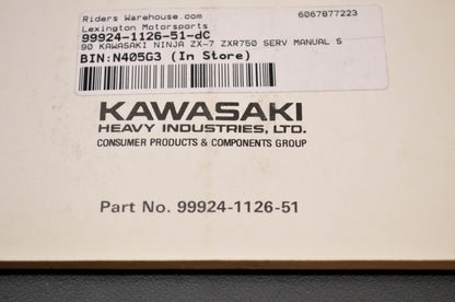 OEM Kawasaki 99924-1126-51 Service Manual Supplement ZX750H2 NOS