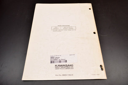 OEM Kawasaki 99924-1145-51 Service Manual Supplement KAF540E1