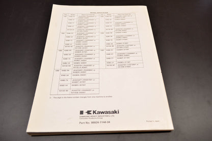 OEM Kawasaki 99924-1144-04 Service Manual KX80/100 NOS