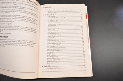 Texas Instruments 100305 TI-84 Plus Silver Edition Guidebook