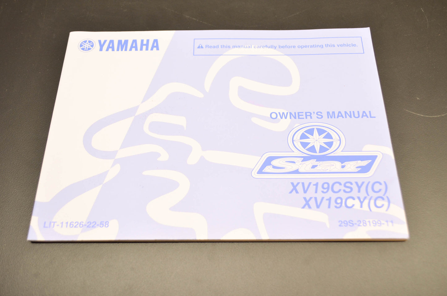 OEM Yamaha LIT-11626-22-58 Owner's Manual 09 STAR XV19CY/CSY/C NOS