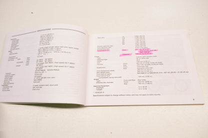 OEM Kawasaki 99987-1278 Owner's Manual KDX200-H11/KDX220