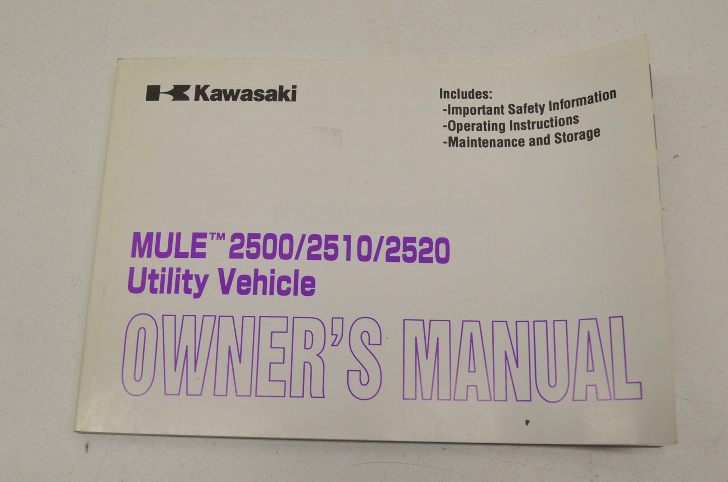 OEM Kawasaki 99920-1891-01 Owner's Manual KAF620A6