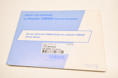OEM Yamaha LIT-11626-20-37 YJ125W VINO 125 Owner's Manual