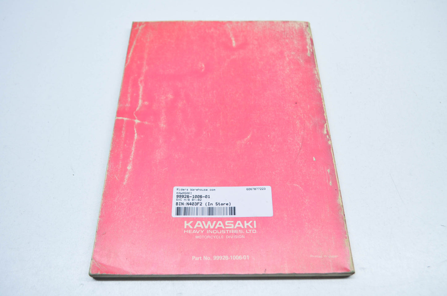OEM Kawasaki 99926-1006-01 Service Hand Book 81-82