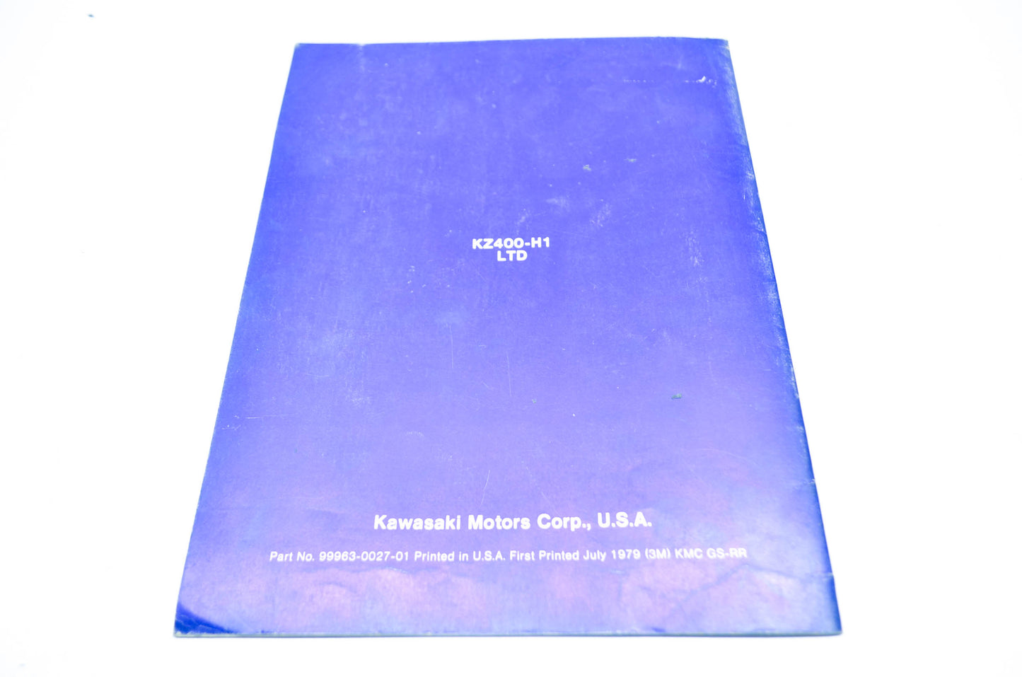 OEM Kawasaki 99963-0027-01 Service Manual Supplement KZ400H1