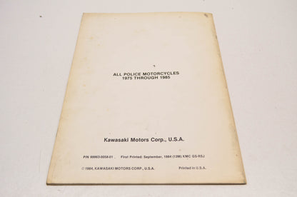 OEM Kawasaki 99963-0058-01 1975-1985 Police Configuration Manual